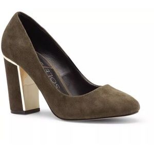 Sole Society - Calder Suede Block Pump Heel